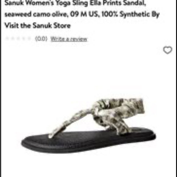Sanuk Yoga Camo Slings Women’s 6 - Picture 5 of 6